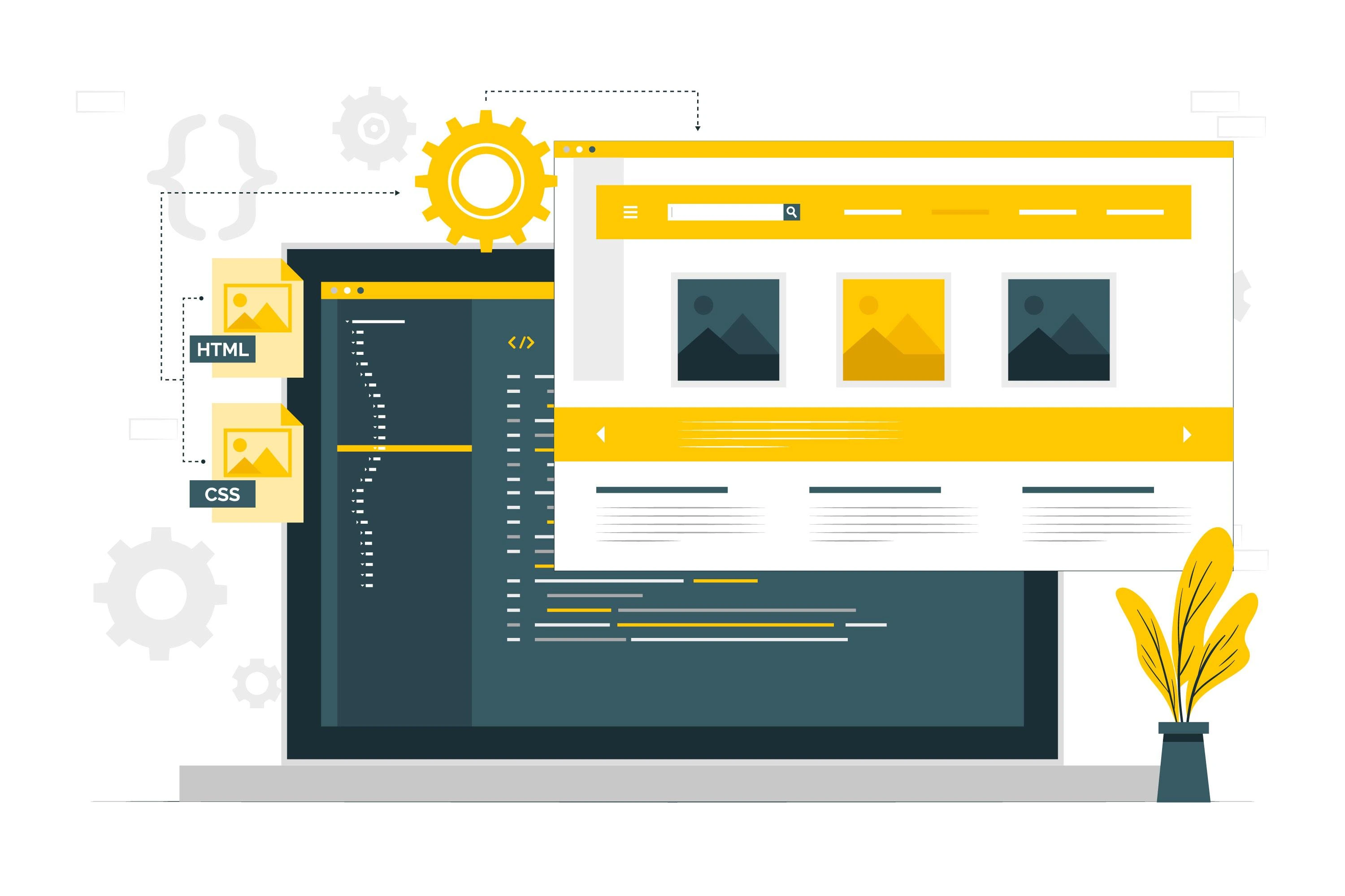 Custom Website Development showcasing professional web design and development